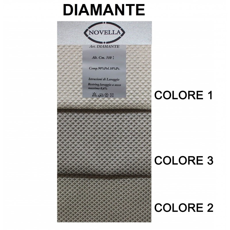 Tenda Diamante jacquard effetto lampasso | Altezza 310 cm