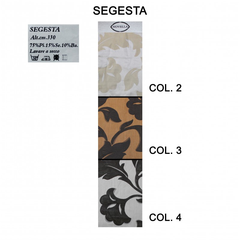 Tenda Segesta Jacquard double seta bambù | Altezza 330 cm